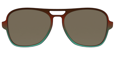 The Polarized Mahogany to Juniper Woodgrain Sun Top - Front Top Thumbnail - Pair Eyewear