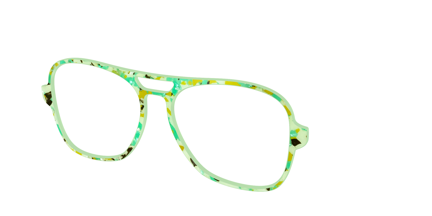 The Matcha Pearl Tortoise - Angle Top Image - Pair Eyewear