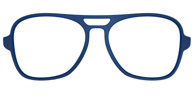 The Matte Navy - Front Top Thumbnail - Pair Eyewear