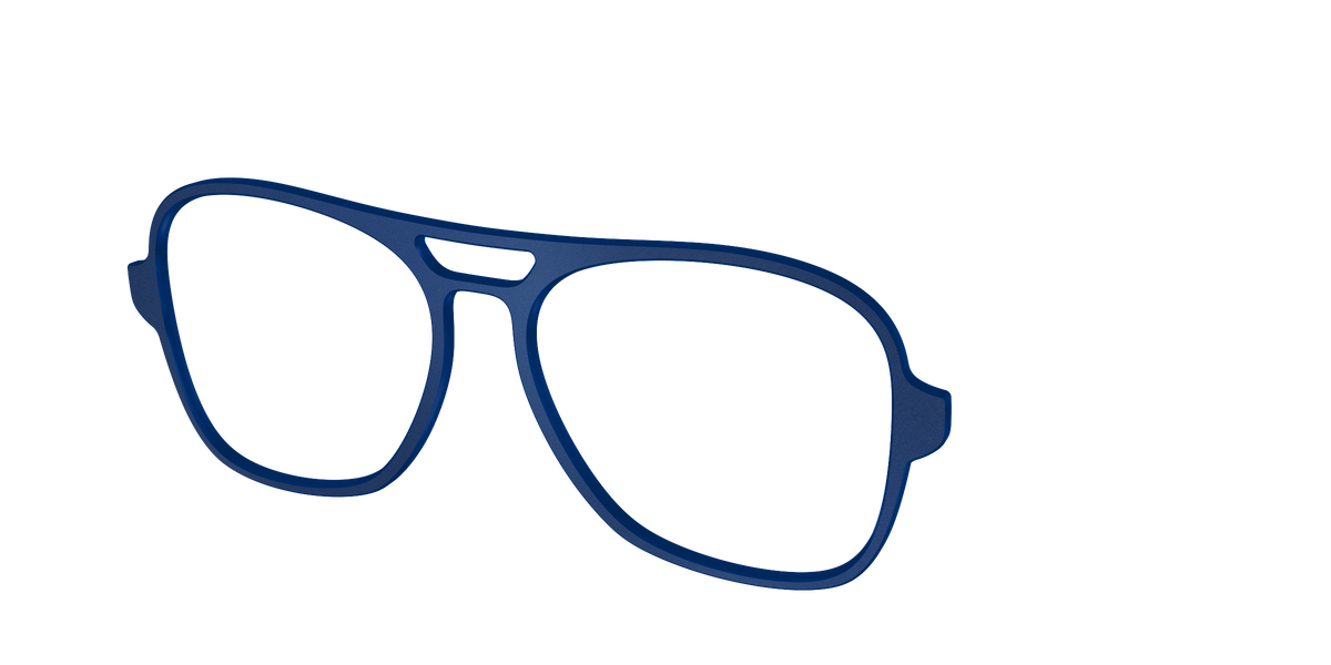 The Matte Navy - Angle Top Image - Pair Eyewear