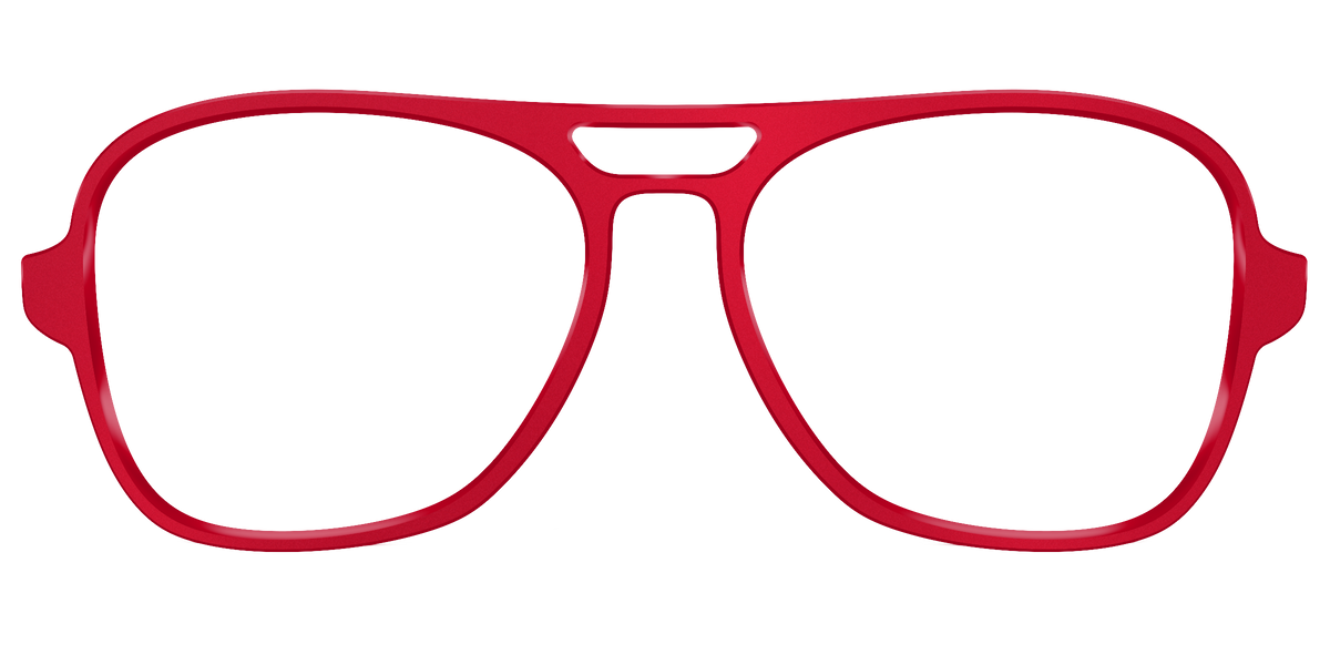 The Matte Red - Front Top Image - Pair Eyewear