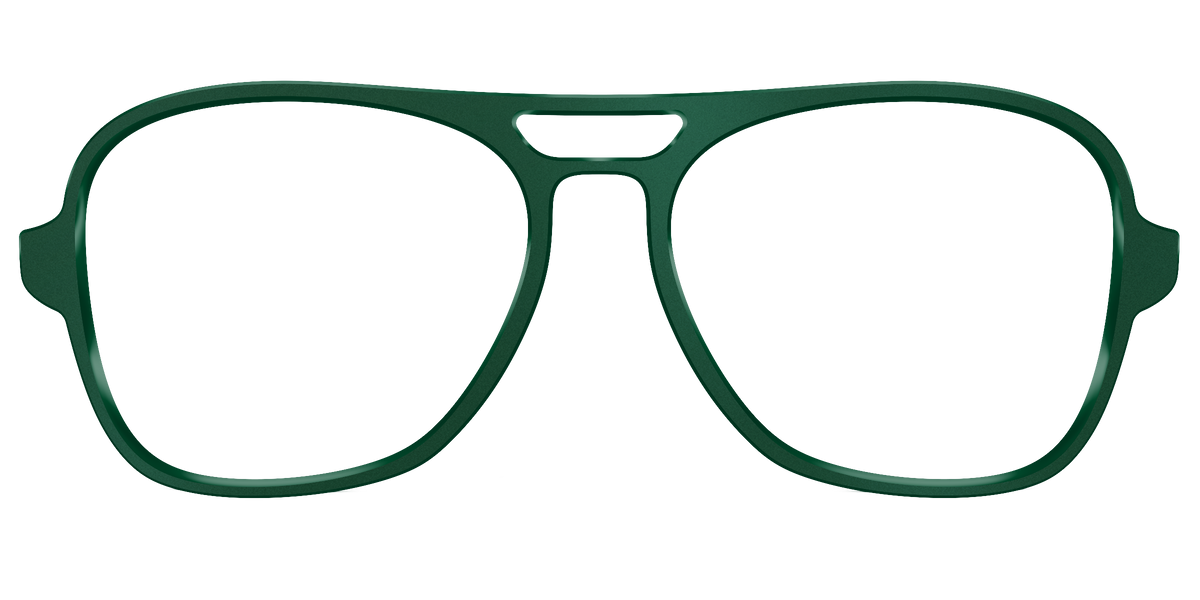 The Matte Spruce - Front Top Image - Pair Eyewear