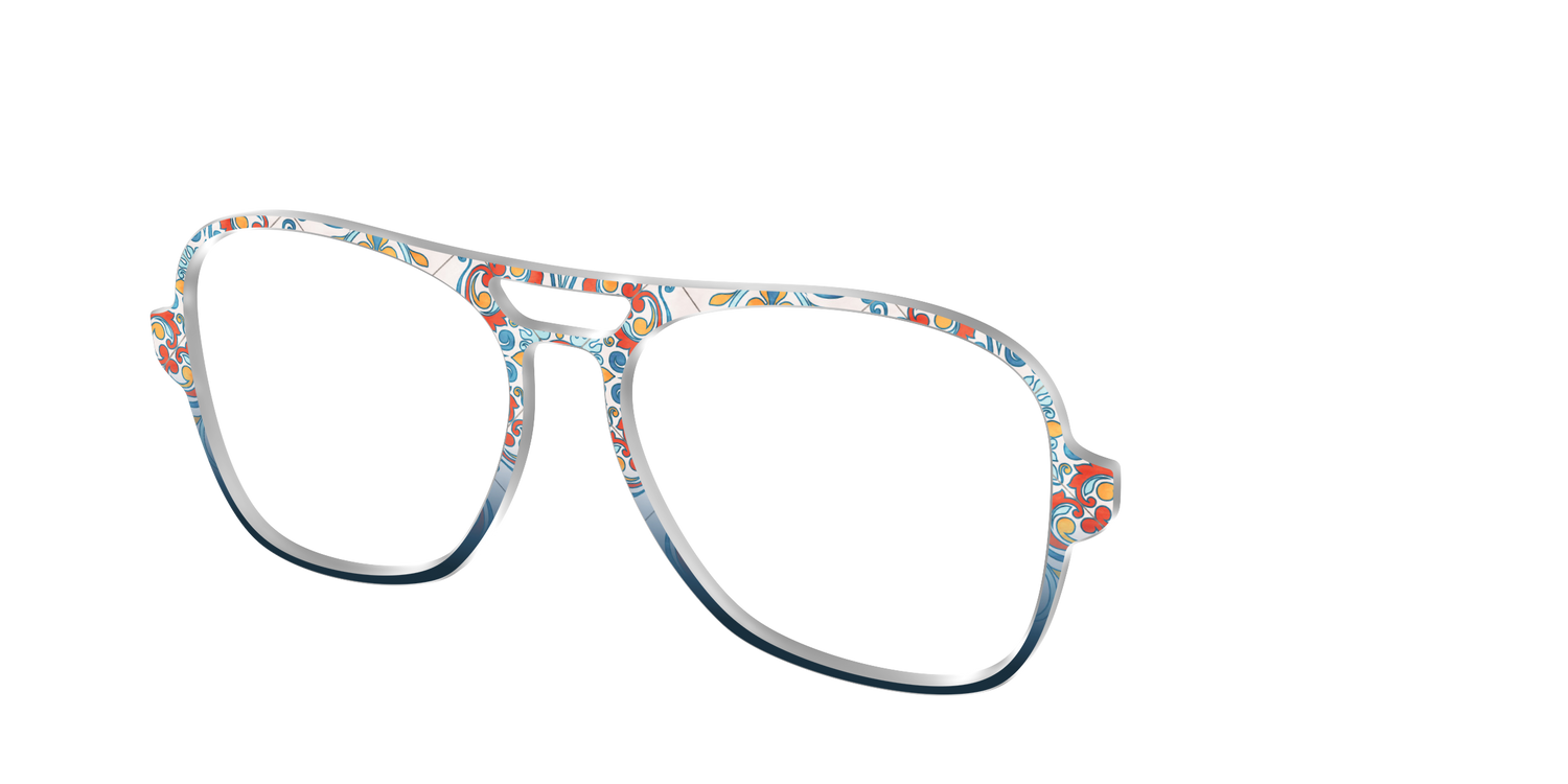 The Mediterranean Tile - Angle Top Image - Pair Eyewear