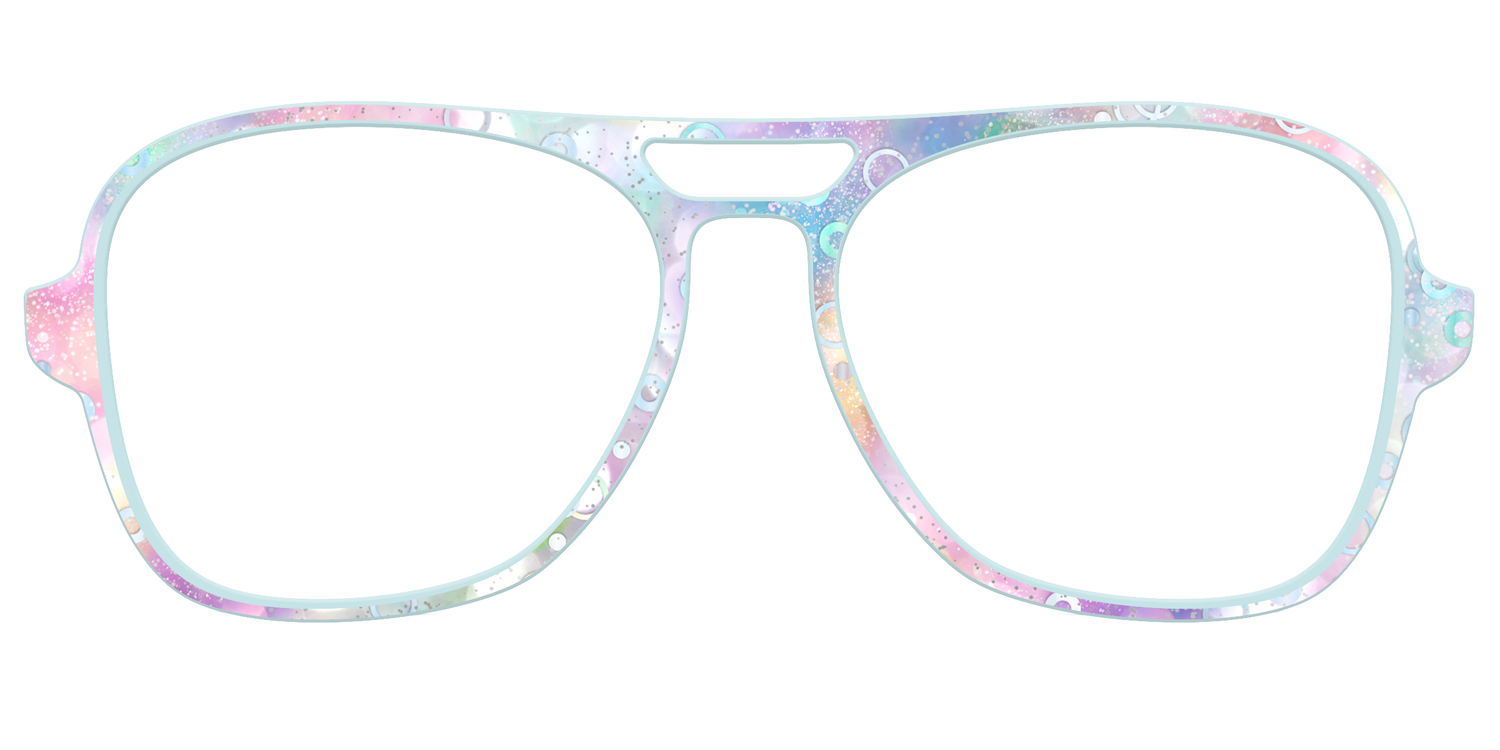 The Mermaid Bokeh with Bubble Glitter - Front Top Image - Pair Eyewear