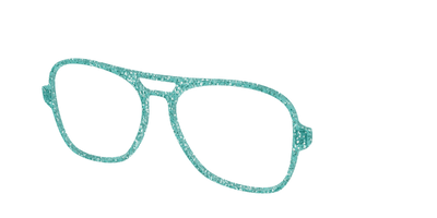 The Mint Sparkle - Angle Top Thumbnail - Pair Eyewear