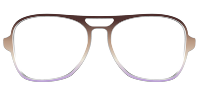 The Mocha to Light Lavender Gradient - Front Top Thumbnail - Pair Eyewear