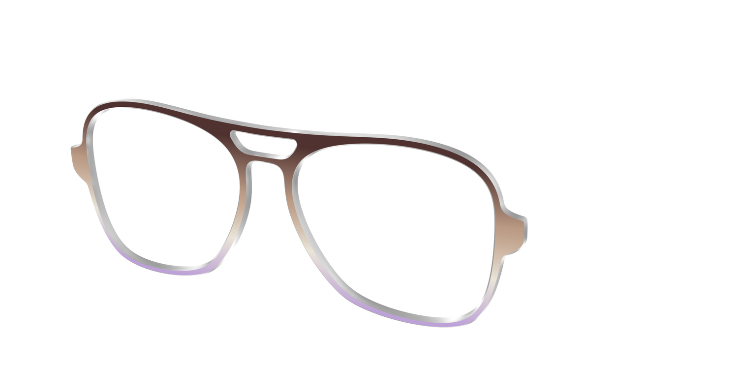 The Mocha to Light Lavender Gradient - Angle Top Image - Pair Eyewear