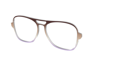 The Mocha to Light Lavender Gradient - Angle Top Thumbnail - Pair Eyewear
