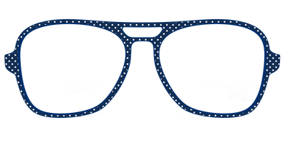 The Navy Pin Dot - Front Top Thumbnail - Pair Eyewear