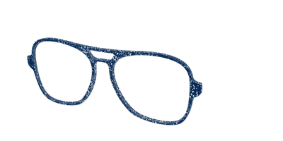 The Navy Sparkle - Angle Top Thumbnail - Pair Eyewear