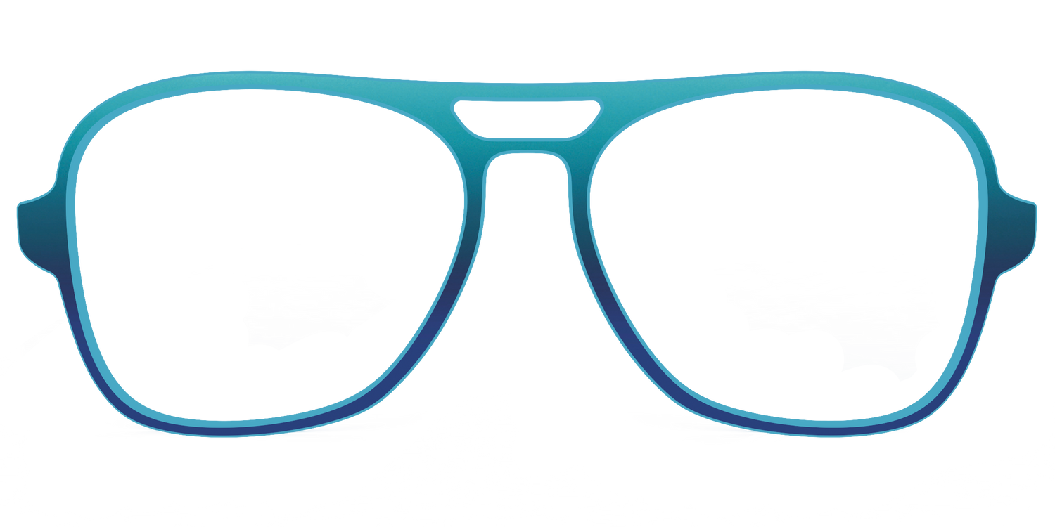 The Ocean Blue - Front Top Image - Pair Eyewear