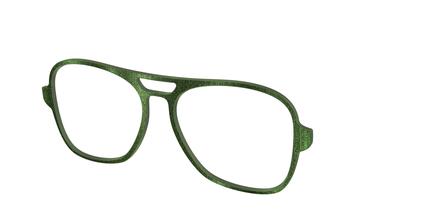 The Olive Shimmer - Angle Top Image - Pair Eyewear