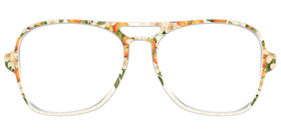 The Orange Blossom Glitter Crystal - Front Top Thumbnail - Pair Eyewear
