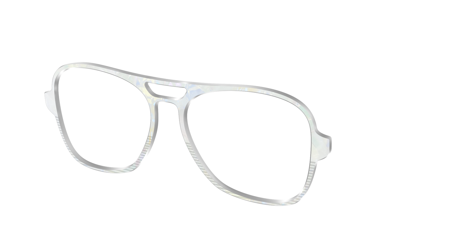 The Pearlescent Stripes Split - Angle Top Image - Pair Eyewear
