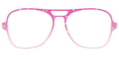 The Pink Butterfly Sparkle Crystal - Front Top Thumbnail - Pair Eyewear