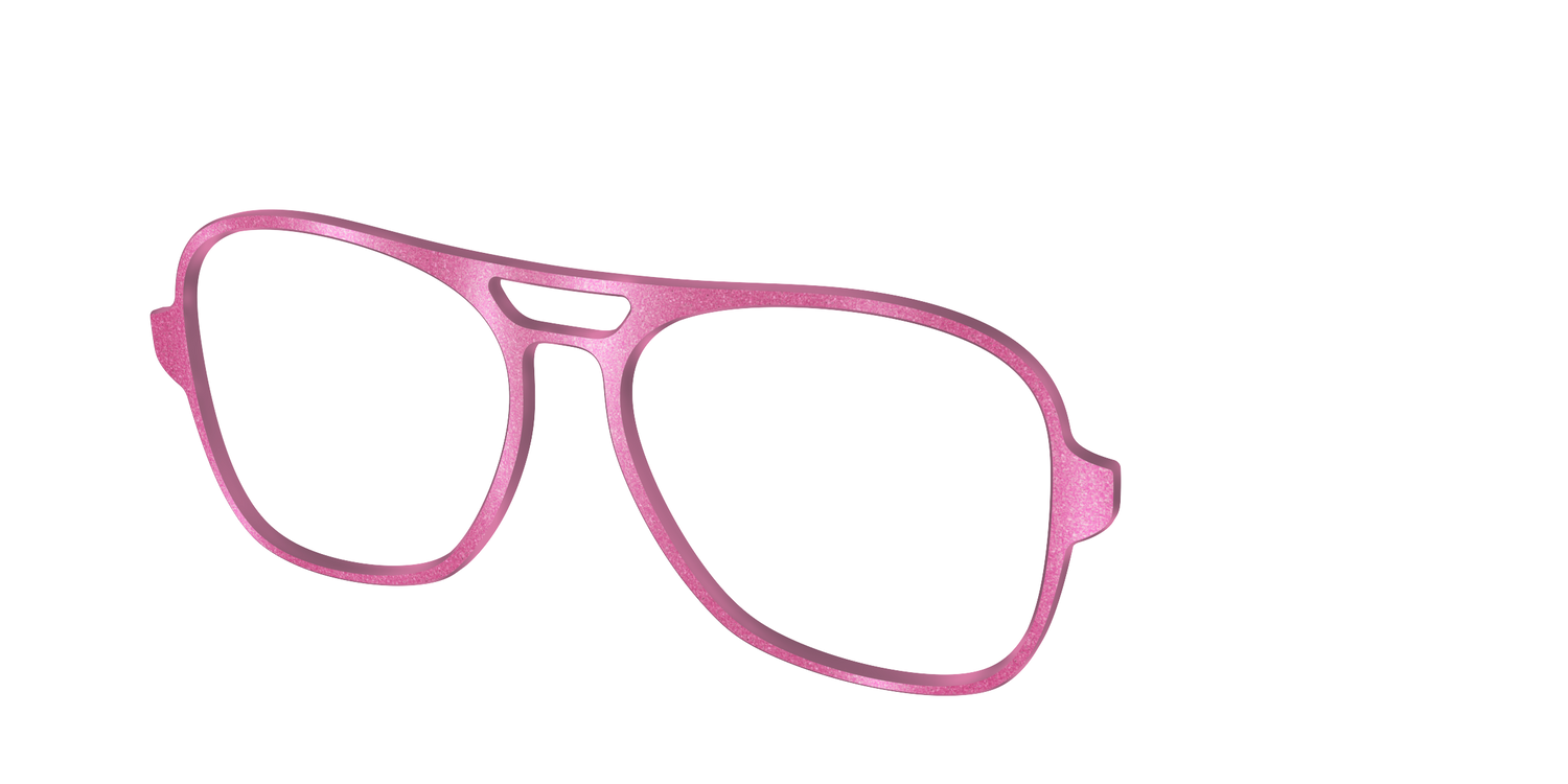 The Pink Shimmer - Angle Top Image - Pair Eyewear