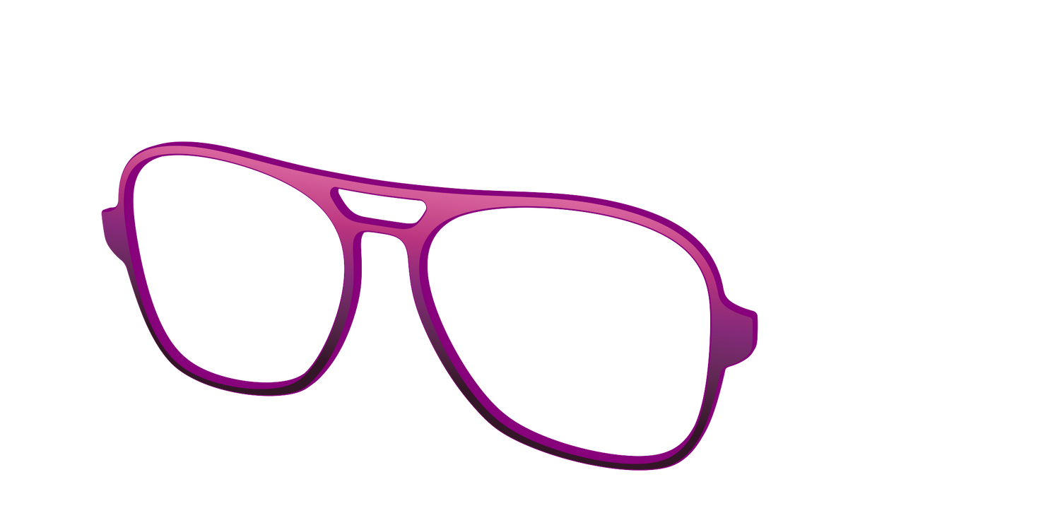 The Pink to Plum Gradient - Angle Top Image - Pair Eyewear