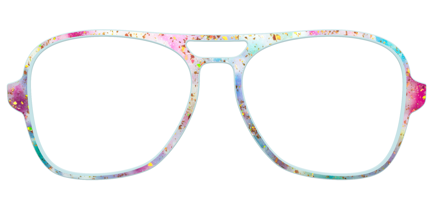 The Pixie Bokeh with Gold Flakes - Front Top Image - Pair Eyewear