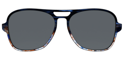The Polarized Blue Horn Tortoise Sun Top - Front Top Thumbnail - Pair Eyewear