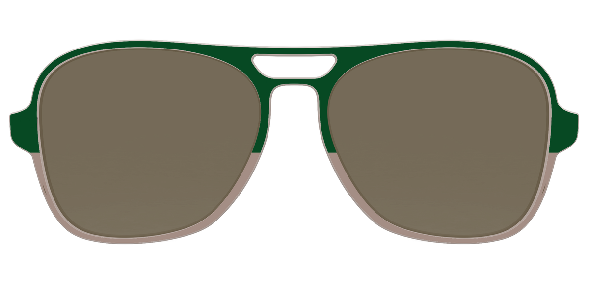 The Polarized Cedar & Sap Crystal Split Sun Top - Front Top Image - Pair Eyewear