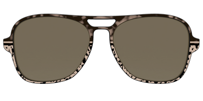 The Polarized Ink Blot Tortoise Split Sun Top - Front Top Thumbnail - Pair Eyewear