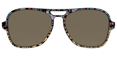 The Polarized Oasis Tortoise Split Sun Top - Front Top Thumbnail - Pair Eyewear