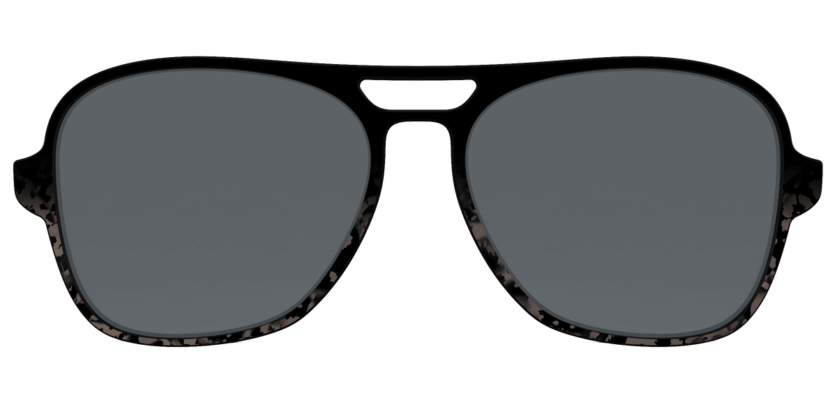 The Polarized Shaded Tortoise Sun Top - Front Top Image - Pair Eyewear