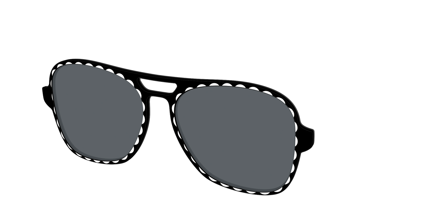 The Polarized Stylish Daisy Sun Top - Angle Top Image - Pair Eyewear