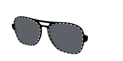 The Polarized Stylish Daisy Sun Top - Angle Top Thumbnail - Pair Eyewear