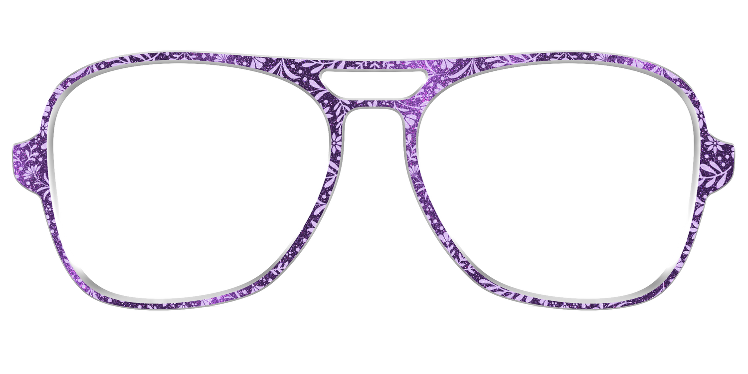 The Purple Shimmer Botanical - Front Top Image - Pair Eyewear