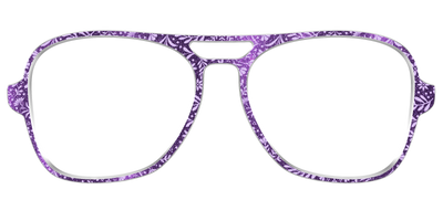 The Purple Shimmer Botanical - Front Top Thumbnail - Pair Eyewear