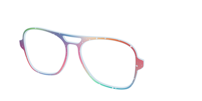 The Rainbow Holographic Celestial - Angle Top Thumbnail - Pair Eyewear