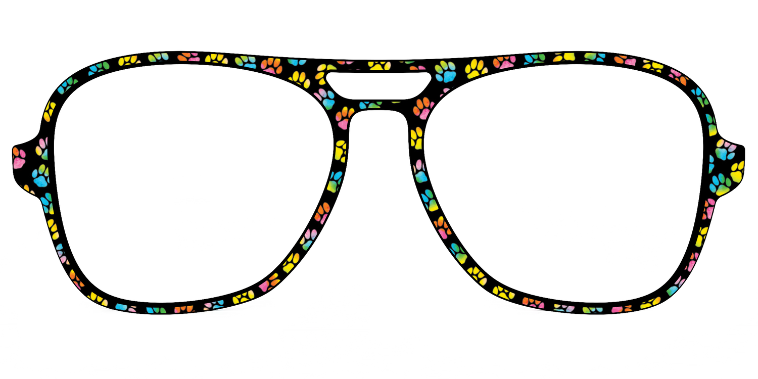 The Rainbow Paw Print - Front Top Image - Pair Eyewear