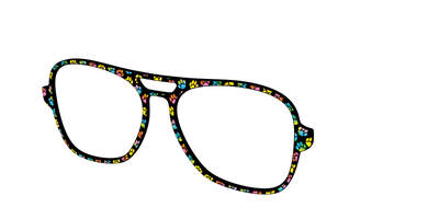 The Rainbow Paw Print - Angle Top Thumbnail - Pair Eyewear