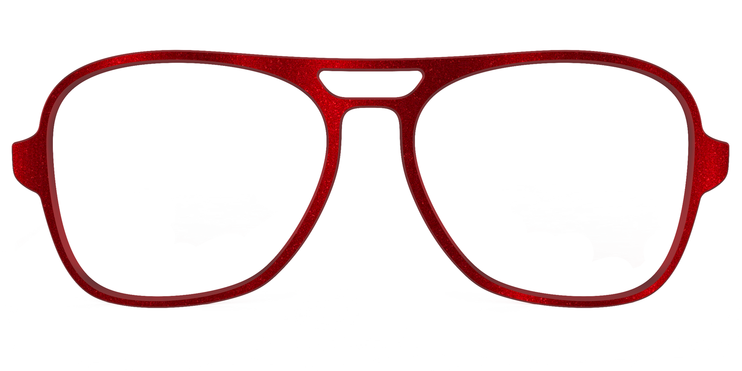The Red Shimmer - Front Top Image - Pair Eyewear