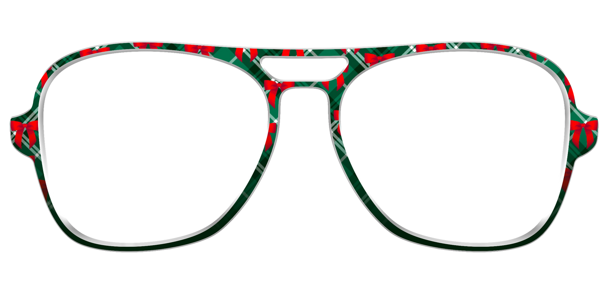 The Ribbon-Clad Plaid - Front Top Image - Pair Eyewear