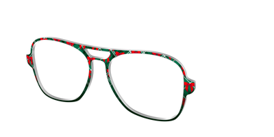The Ribbon-Clad Plaid - Angle Top Thumbnail - Pair Eyewear