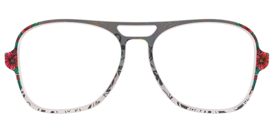 The Romantic Poinsettia Holographic Crystal - Front Top Thumbnail - Pair Eyewear