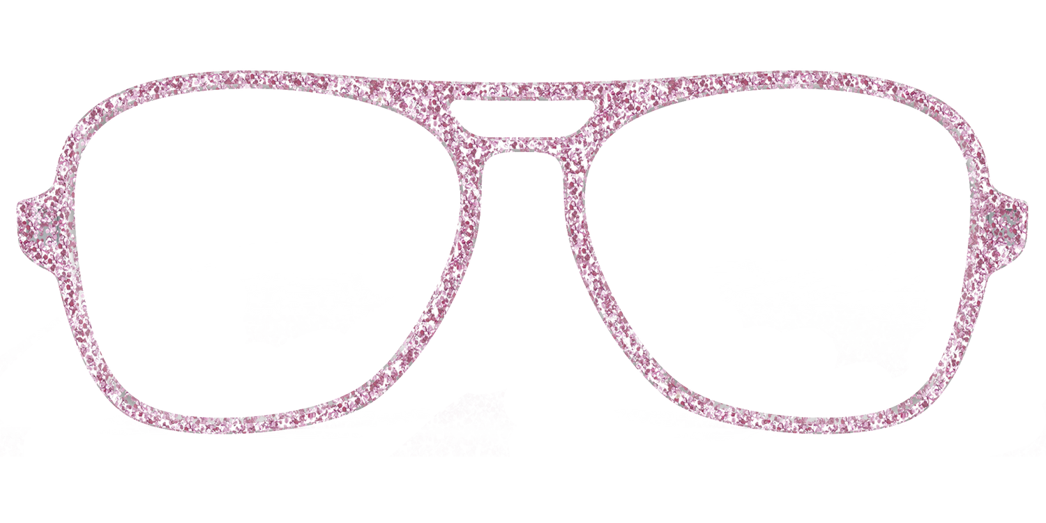 The Rose Gold Sparkle - Front Top Image - Pair Eyewear