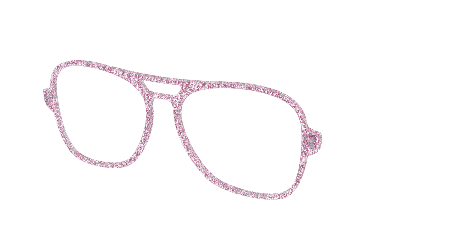 The Rose Gold Sparkle - Angle Top Image - Pair Eyewear