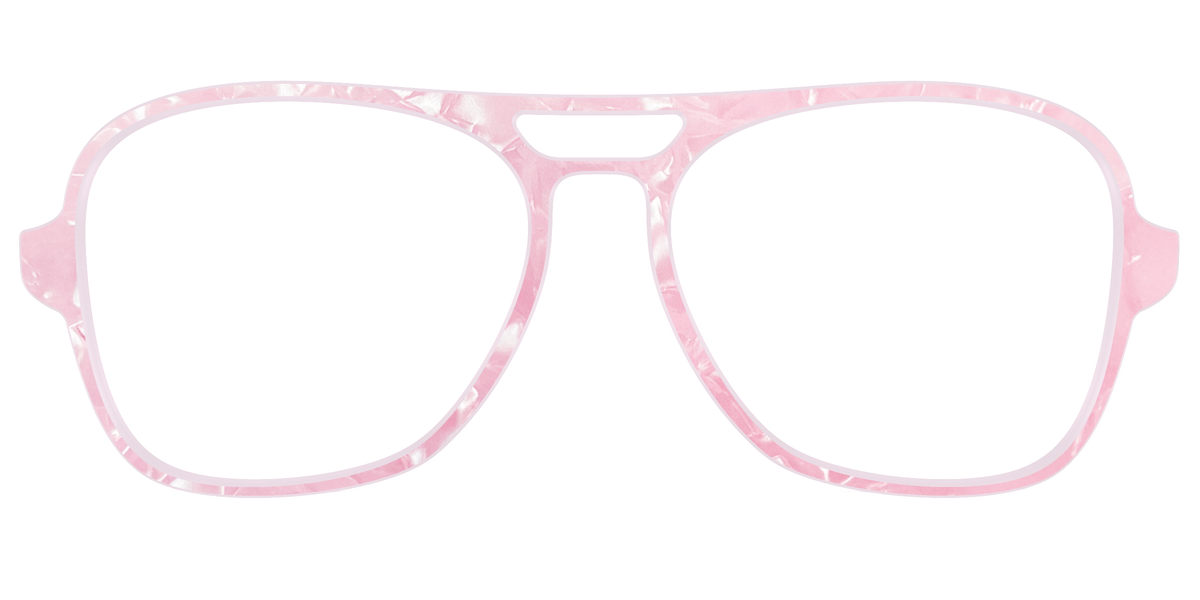 The Rose Quartz Pearl Marble - Front Top Image - Pair Eyewear