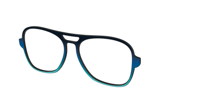 The Royal Blue to Seafoam Gradient - Angle Top Thumbnail - Pair Eyewear