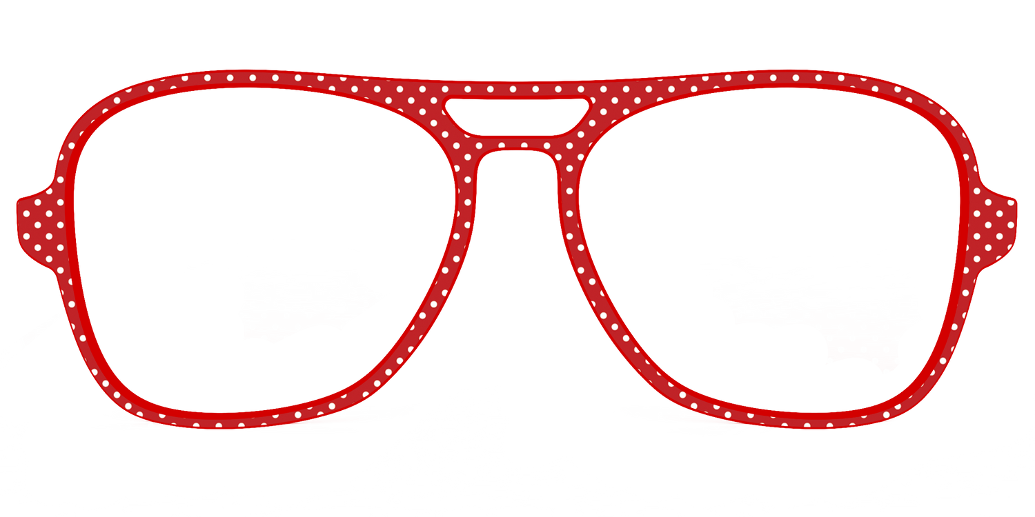 The Ruby Pin Dot - Front Top Image - Pair Eyewear