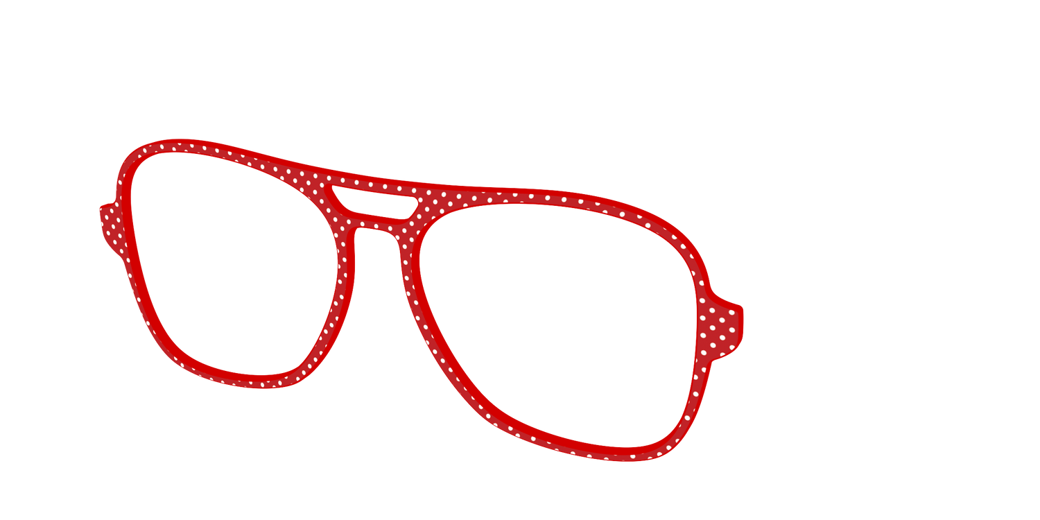 The Ruby Pin Dot - Angle Top Image - Pair Eyewear