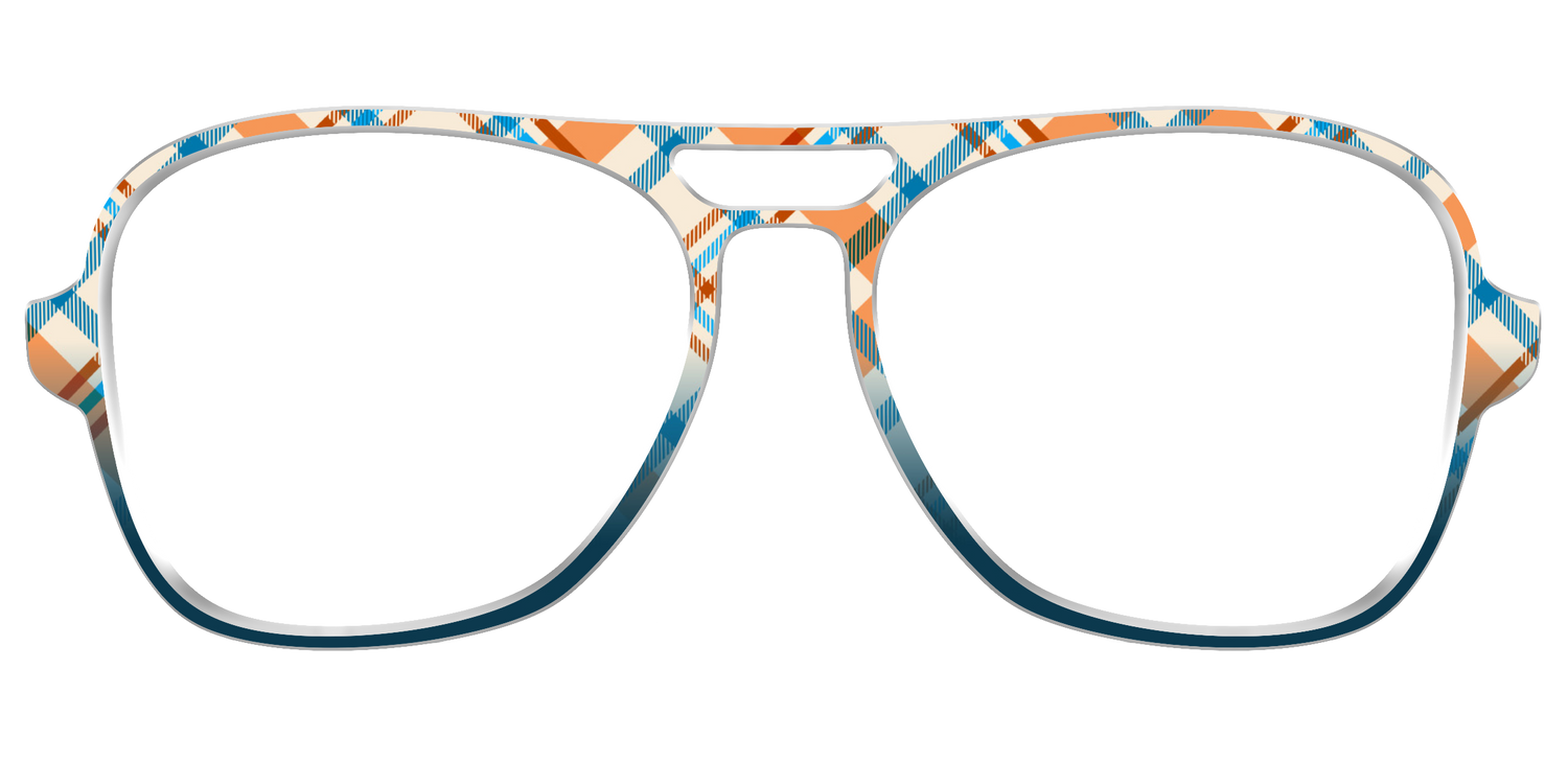 The Sailing Plaid - Front Top Image - Pair Eyewear