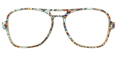 The Seashell Tortoise with Holographic Glitter - Front Top Thumbnail - Pair Eyewear