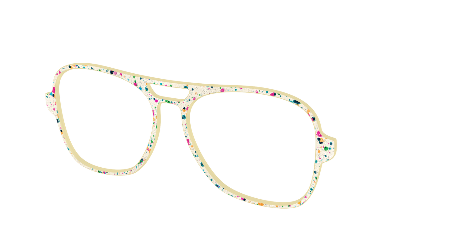 The Shimmer Speckled Egg - Angle Top Image - Pair Eyewear