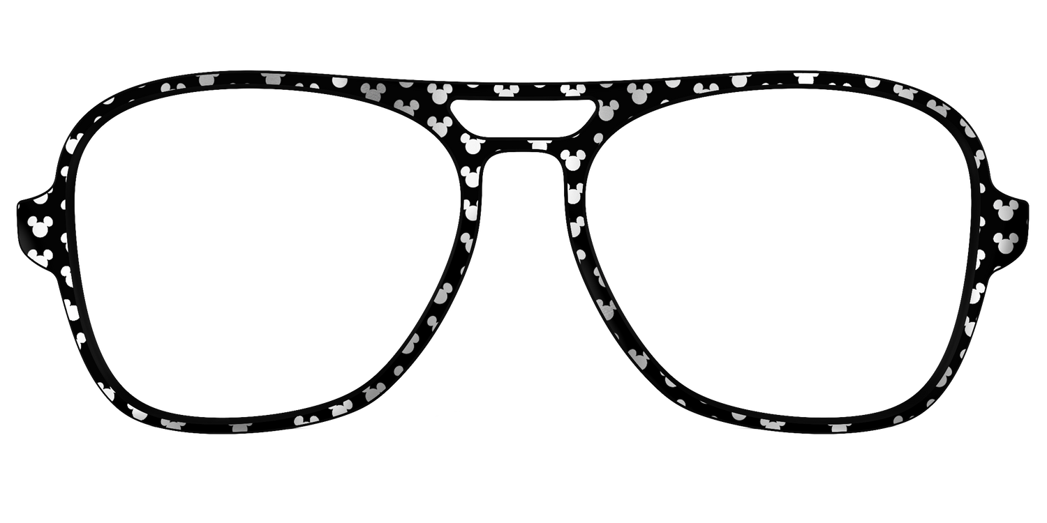 The Silver Foil Mickey - Front Top Image - Pair Eyewear