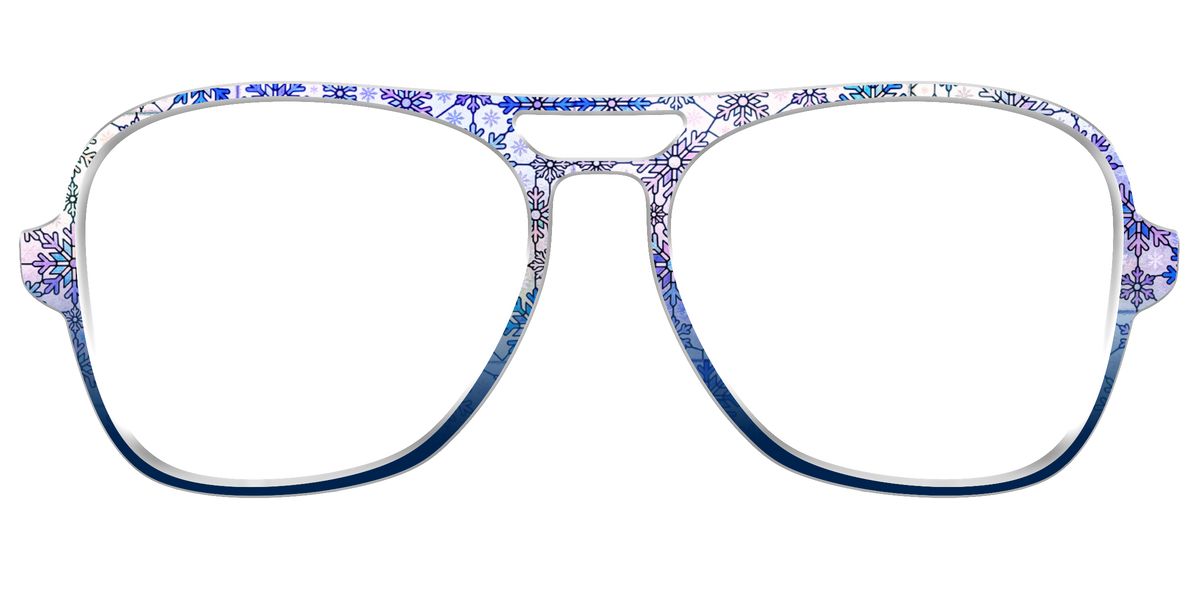 The Snowfall Stained Glass - Front Top Image - Pair Eyewear