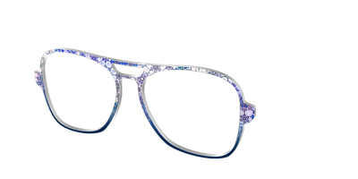 The Snowfall Stained Glass - Angle Top Thumbnail - Pair Eyewear